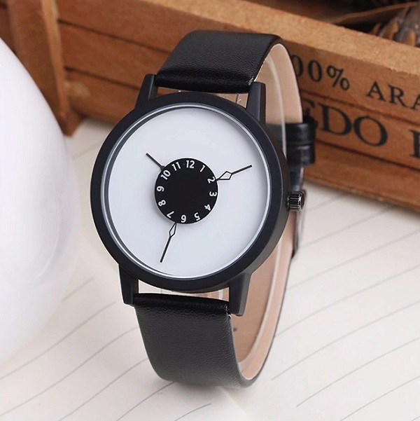 часовник мъжки дамски верига черен chasovnik cheren час уникален подарък рожден ден