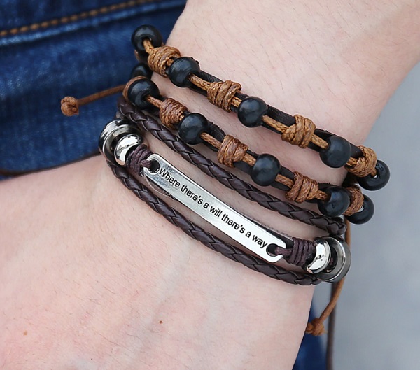 гривна брадва секира аксесоар podaryk koja srebrist grivna кожа верига мъже жени рокери лято кожа гривна за мъже грънч стил фешън хипстър myje