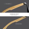 очила KINGSEVEN с бамбукови дръжки и поляризирани стъкла