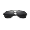 KINGSEVEN NF2-7188 слънчеви очила тъмни стъкла поляризирани стъкла UV400 черна рамка модерен дизайн твърд калъф мека кърпичка