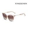 очила KINGSEVEN N7826 котешко око кафява прозрачна рамка циркониеви камъчета