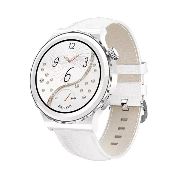 SMART WATCH смарт часовници с бяла керамична верижка