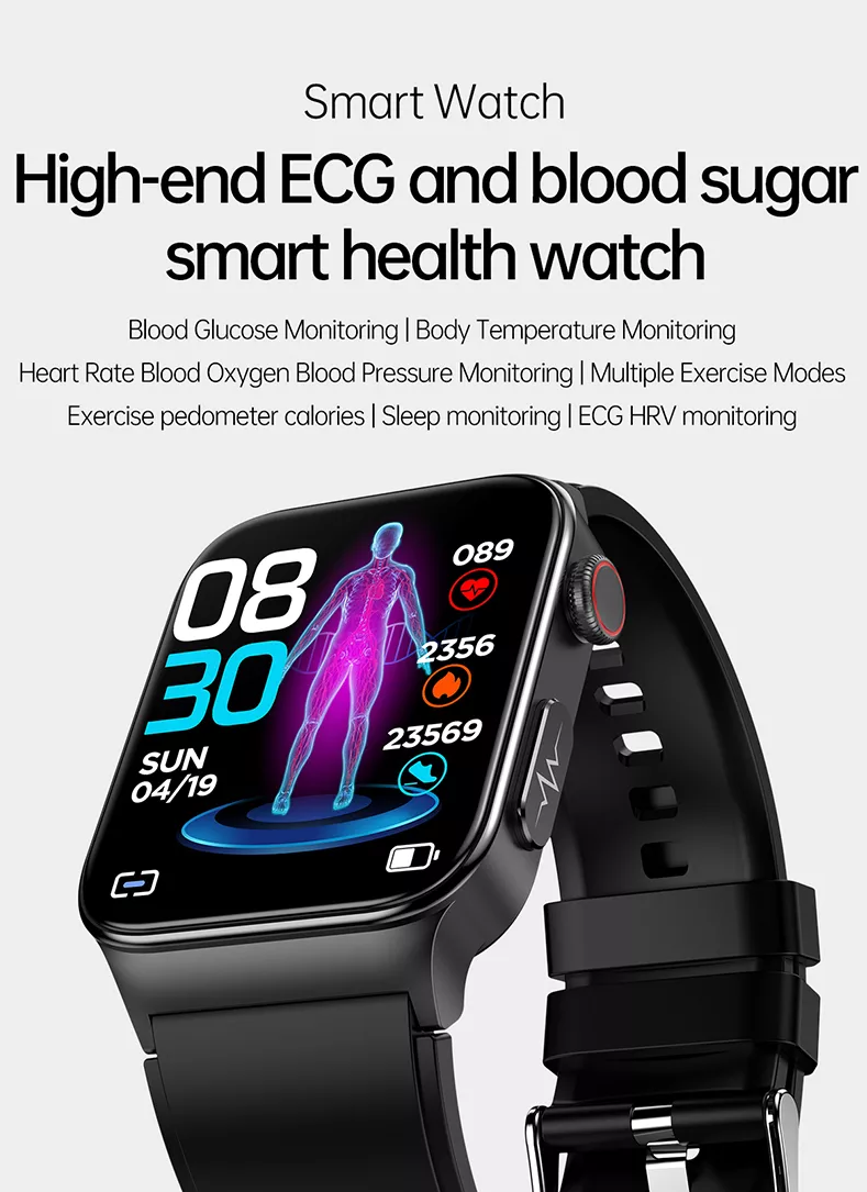 Смарт часовник E500 Blood Sugar